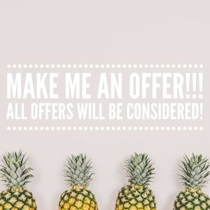 Don’t like the price?! Make me an offer!